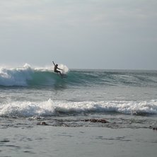 Lowtide p&aring; Balangan, en dag med litet swell.. Foto: Johan Isaksson. &Aring;kare: Ok&auml;nd.