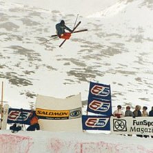 King of the hill i Riksgr&auml;nsen 1998. Foto: Johan Ylitalo. &Aring;kare: Ok&auml;nd.