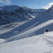 J&ouml;kelb&auml;cken bjuder ofta p&aring; fin sn&ouml;. Foto: tryggve tir&eacute;n.