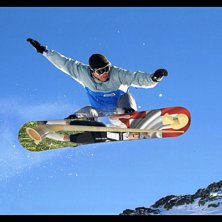 Ner med hela etablissemanget, jag k&ouml;r snowboard!.