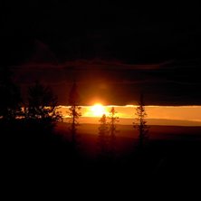 Fin solnedg&aring;ng p&aring; dundret =). Foto: Jag.