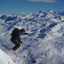 Utf&ouml;r toppen p&aring; La Masse. Foto: Isabelle Baumann. &Aring;kare: Magnus Johansson.