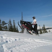 Skidres med en Lynx enduro 500 -98. Foto: Mahtias Rhodin. &Aring;kare: Niklas Sandell.
