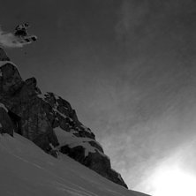 Klippa nedanf&ouml;r Disease Ridge. Foto: Albert Olin. &Aring;kare: David Karlsson.