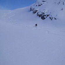 Skikkelig Offpiste for 2. gang :) :) :)
. Foto: Guiden Mark. &Aring;kare: meg :).