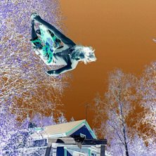 De e en Lincon me true nose p&aring;, t&auml;nk p&aring; att bil. Foto: Sandra Lundin. &Aring;kare: Jag.