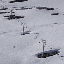 en del mindre sn&oslash; n&aring;, enn det var i &aring;pningshelg. Foto: Torill Adde.