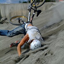 En riktig &amp;quot;&auml;ta jord&amp;quot; landning. . Foto: No name. &Aring;kare: Johan Lilja.