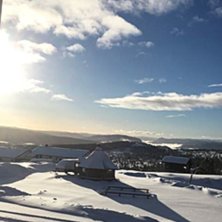 Nysn&oslash;
I dag blir det fint 4 cm nysn&oslash;, sol og vin.