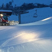 Fredag og Pudder! 
Fredag morgen er det minus 4 gr.