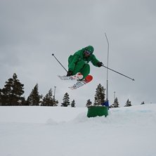 Fat ski Jibbing!!!. Foto: Martin Jakobs. &Aring;kare: Thomas Ekelund.