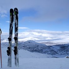 En liten topptur med nya Atomic Charter.