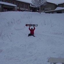 N&aring;n dag i b&ouml;rjan p&aring; november. 20 cm sn&ouml;, halv . Foto: PER. &Aring;kare: Igg.