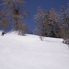 Sista &aring;kdagen, hade kommit ca 30cm nytt under nat. Foto: Fredrik Gertzell. &Aring;kare: Christoffer Schack.