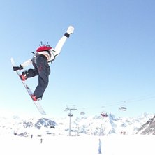 Jag i Ischgl. Foto: Lasse Ewald. &Aring;kare: Victor Ewald.