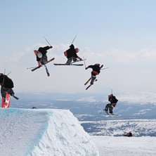 1000-meters hoppet under freeride veckan.. Foto: Petter Persson. &Aring;kare: Victor H&ouml;rfeldt.