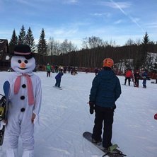 Sn&oslash;mannen var innom idag :)
Vi har gode forhold i.