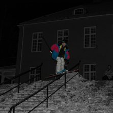Handrail vi vidarskolan.. Foto: Julius. &Aring;kare: jag.