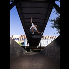 Kickflip gap. Foto: Yngve Staberg. &Aring;kare: Fredrik Carlson.