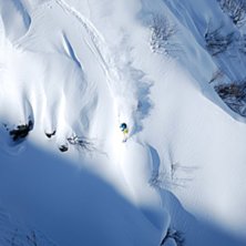bland ravinerna skiers left om Albona I.... Foto: Mattias Carlson. &Aring;kare: Leo Alsved.