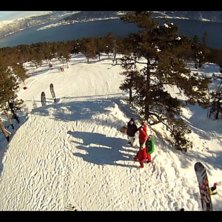 Followcam p&aring; PC under Balestrand open!. Foto: Oskar Pedersen. &Aring;kare: PC Fosse.