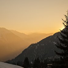 Vacker solnedg&aring;ng i Verbier, Schweiz
Foto: Rikar. Foto: Rikard Landrin.