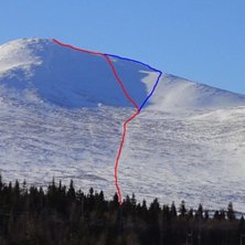 R&ouml;da linjen &auml;r utf&ouml;rs&aring;ket och bl&aring;a linjen &auml;r. Foto: Mattias Skantz.