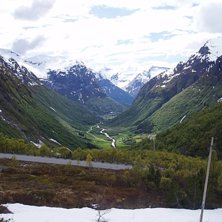 Utsikten mot dalen halv&auml;gs upp till Strynskisente. Foto: Einar Lindgren Swedishmountain film.