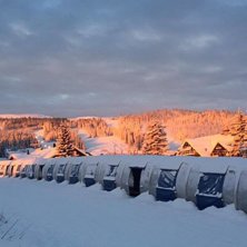 God s&oslash;ndag!
Trysilfjellet ligger badet i morgenso.