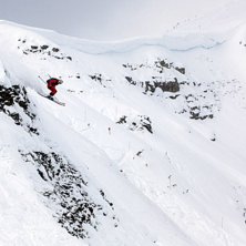 En klippa p&aring; Whitewall. Foto: Fredrik Bengtsson. &Aring;kare: Johan Almroth.