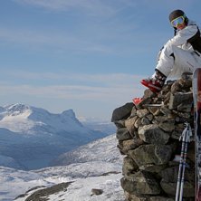 Toppen p&aring; Nordalsfj&auml;ll!. Foto: Marcus Malm. &Aring;kare: Niclas Malm.