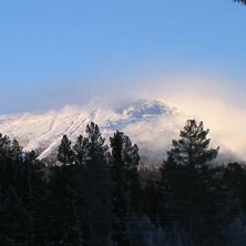 Sn&ouml;kanonerna kl&auml;r in hela Hoverksfj&auml;llet i sk&ouml;. Foto: Daniel Rapp.