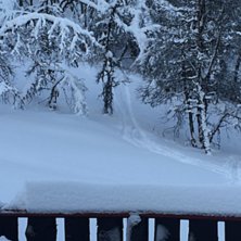 Alt ligger til rette for vinterferien.
Mye sn&oslash; og.
