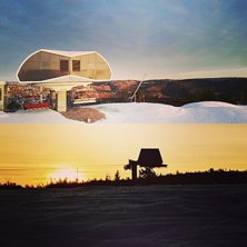 Soloppgang ????
Ganske s&aring; fint p&aring; Gautefall i mo.