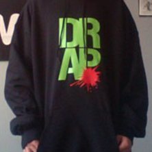 black hoodie. Foto: drap.