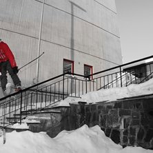 rail slide at lilletown. Foto: Eldar Engblom. &Aring;kare: Ole Gillebo.