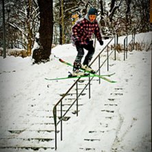Handrail i Hammarby Sj&ouml;stad.. &Aring;kare: Truls Kahlbom.