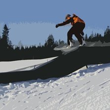 F&ouml;rsta g&aring;ngen man testar en rail, eller curb ell. Foto: David. &Aring;kare: LinusF.