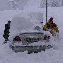 Fet mycker pudder utanf&ouml;r pisten !. Foto: Johan &Aring;kesson. &Aring;kare: Volvo S40.