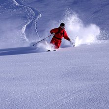 Sk&ouml;n &aring;kning ner mot Langen!. Foto: Robert Hortlund. &Aring;kare: Rikard Fenberg.