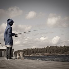 Fiske. Foto: Emil Sundvall. &Aring;kare: Johan Sundvall.