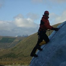Vi var och hade Glaci&auml;rutbildning p&aring; Svartisen i. Foto: Jahan Wallin. &Aring;kare: Gabriel &Aring;gren.