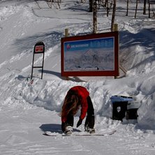 P&aring; v&ouml;g... Foto: Anna. &Aring;kare: Jag.