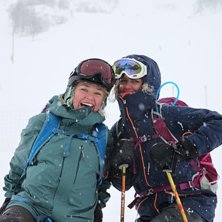 Haukelivenner Anja Kielland og Ida &Oslash;vre. Magisk h.