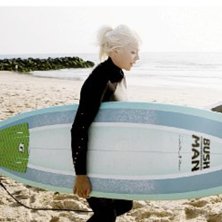 P&aring; v&auml;g till kv&auml;llsurf i capbreton. Foto: Birgit Solhaug. &Aring;kare: Karin Heriksson.