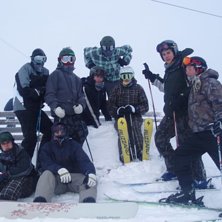 En sk&ouml;n friluftsdag i Vemdalen!. Foto: Henrik Blom. &Aring;kare: Jocke, Erik , Skabben, Sebastian, Pontus, Patrik, Petter, Henke och Linus.