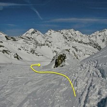 Start fr&aring;n 8-stolsliften Rotadl. Foto: Powder Department Stubaier Gletscher.
