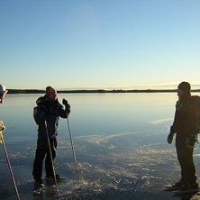 G&auml;ller att passa p&aring; n&auml;r s&auml;songen &auml;r s&aring; sjuuk. Foto: Bj&ouml;rn Larsson. &Aring;kare: Skridskog&auml;nget.
