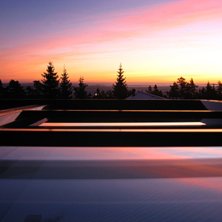 N&auml;r vi vaknade var solen p&aring;v&auml;g upp... Foto: Jonatan.