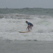 Lite v&aring;gsurfing nere i Brasilien!. Foto: Johannes B&ouml;rjesson. &Aring;kare: Andreas Landahl.
